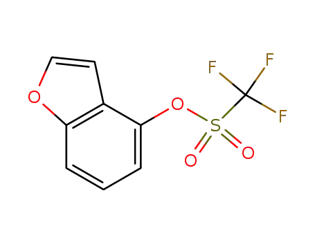 Molecular Structure of 177734-79-1 (benzofuran-4-yl trifluoromethanesulfonate)