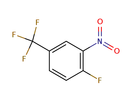 Molecular Structure of 367-86-2 (4-Fluoro-3-nitrobenzotrifluoride)