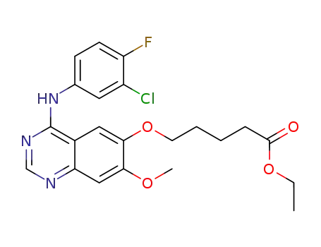 ethyl 4-(4-(3-chloro-4-fluorophenylamino)-7-methoxyquinazolin-6-yloxy)pentanoate