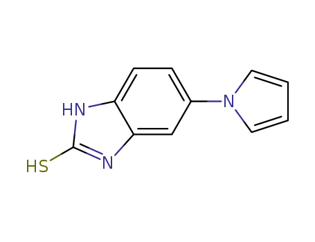 Molecular Structure of 172152-53-3 (5-(1H-Pyrrol-1-yl)-2-mercaptobenzimidazole)