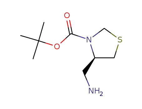 3-Thiazolidinecarboxylicacid, 4-(aminomethyl)-, 1,1-dimethylethyl ester, (4R)-