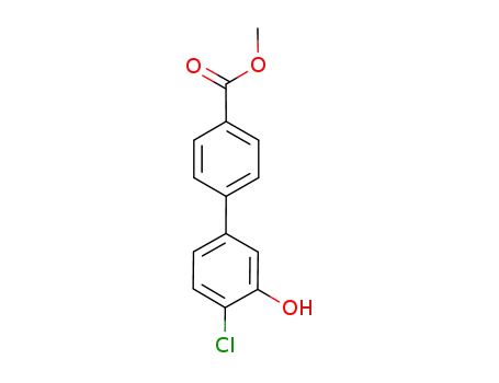 Molecular Structure of 1198422-80-8 (2-Chloro-5-(4-methoxycarbonylphenyl)phenol)