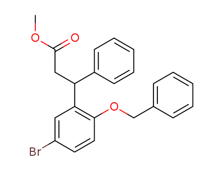 Benzenepropanoic acid, 5-bromo-.beta.-phenyl-2-(phenylmethoxy)-, methyl ester