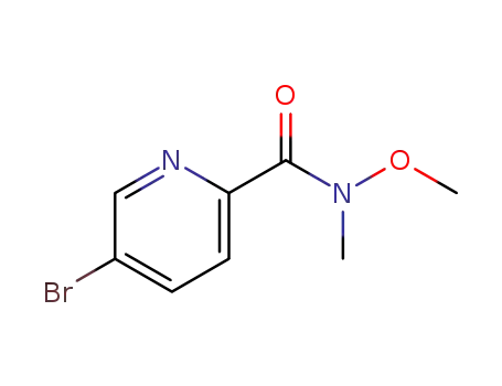 Molecular Structure of 1211592-38-9 (5-Bromo-N-methoxy-N-methylpicolinamide)