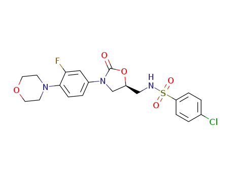 (R)-[{N-3-[3-fluoro-4-(4-morpholinyl)phenyl]-2-oxo-5-oxazolidinyl}methyl] 4-chlorobenzensulfonamide