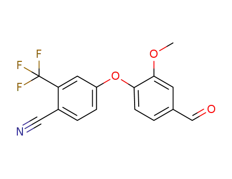 4-(4-formyl-2-methoxyphenoxy)-2-trifluoromethylbenzonitrile