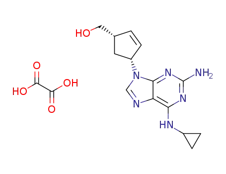 (1S,4R)-4-[2-amino-6-(cyclopropylamino)-9H-purin-9-yl]-2-cyclopentene-1-methanol monooxalate