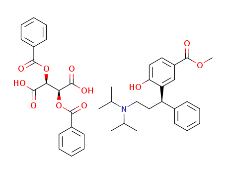 3-[(1R)-3-Bisisopropylamino-1-phenylpropyl-4-hydroxy Benzoic Acid Methyl Ester Dibenzoyl-D-tartaric Acid Salt