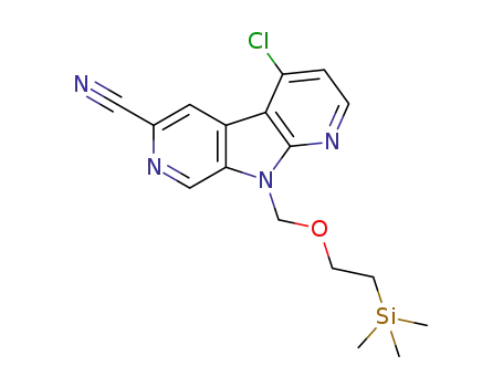 4-chloro-9-(2-trimethylsilanyl-ethoxymethyl)-9H-dipyrido[2,3-b;4',3'-d]pyrrole-6-carbonitrile