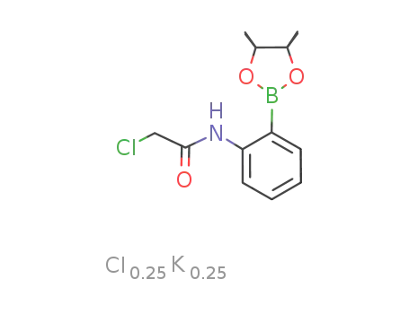 N-chloroacetyl-2-aminophenylboronic acid pinacol ester - potassium chloride (4/1)