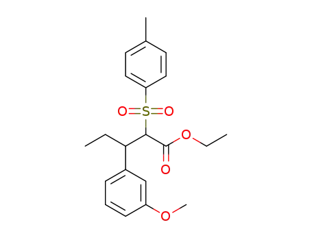 3-(3-methoxy-phenyl)-2-(toluene-4-sulfonyl)-pentanoic acid ethyl ester