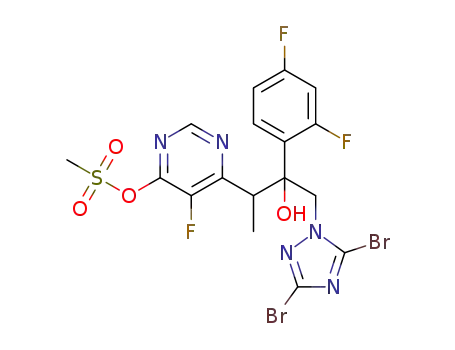 (2R,3S/2S,3R)-6-[4-(3,5-dibromo-1H-1,2,4-triazol-1-yl)-3-(2,4-difluorophenyl)-3-hydroxybutan-2-yl]-5-fluoropyrimidin-4-yl methanesulfonate