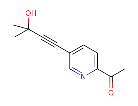 1-(5-(3-methyl-1-butyn-3-ol-1-yl)pyridin-2-yl)ethanone