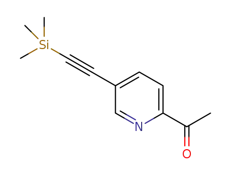 1-(5-((trimethylsilyl)ethynyl)pyridin-2-yl)ethanone