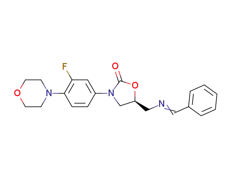 (S)-(E,Z)-5-((benzylideneamino)methyl)-3-(3-fluoro-4-morpholinophenyl)oxazolidin-2-one
