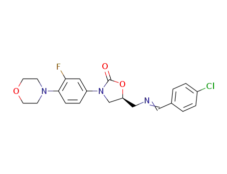 (S)-(E,Z)-5-((4-chlorobenzylideneamino)methyl)-3-(3-fluoro-4-morpholinophenyl)oxazolidin-2-one