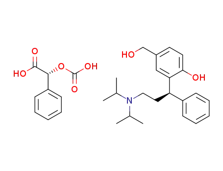 (R)-(+)-2-(3-diisopropylamino-1-phenylpropyl)-4-hydroxymethylphenol (R)-(-)-acetoxymandelic acid salt
