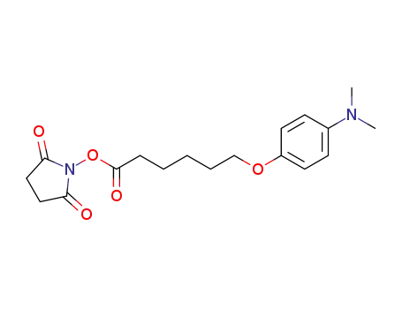 2,5-dioxopyrrolidin-1-yl-6-(4-(dimethylamino)phenoxy)hexanoate