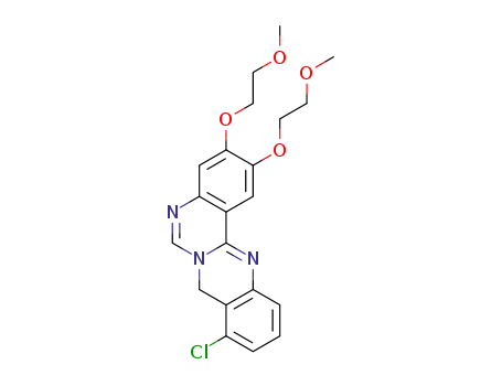9-chloro-2,3-bis(2-methoxyethoxy)-8H-quinazolino[4,3-b]quinazoline