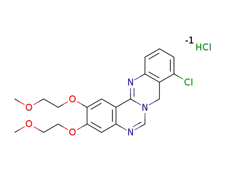 9-chloro-2,3-bis(2-methoxyethoxy)-8H-quinazolino[4,3-b]quinazoline hydrochloride