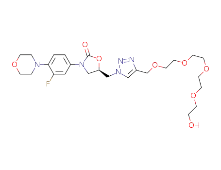 (R)-3-(3-fluoro-4-morpholinophenyl)-5-((4-(13-hydroxy-2,5,8,11-tetraoxatridecyl)-1H-1,2,3-triazol-1-yl)methyl)oxazolidin-2-one
