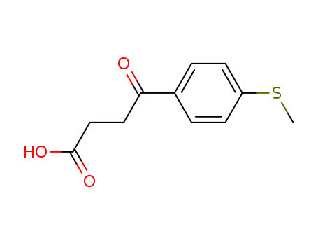 7028-67-3,3-(4-METHYLTHIOBENZOYL)PROPIONIC ACID,Propionicacid, 3-[p-(methylthio)benzoyl]- (6CI,7CI);3-(4-Methylthiobenzoyl)propionicacid;4-[4-(Methylthio)phenyl]-4-oxobutanoic acid;