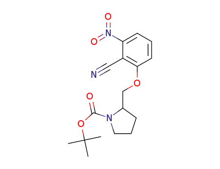 (R)-tert-butyl 2-((2-cyano-3-nitrophenoxy)methyl)pyrrolidine-1-carboxylate