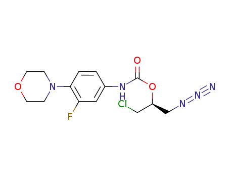 (S)-3-azido-1-chloropropan-2-yl 3-fluoro-4-morpholinophenylcarbamate