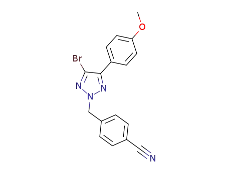 4-((4-bromo-5-(4-methoxyphenyl)-2H-1,2,3-triazol-2-yl)methyl)benzonitrile