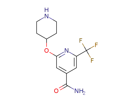 2-(piperidin-4-yloxy)-6-(trifluoromethyl)isonicotinamide