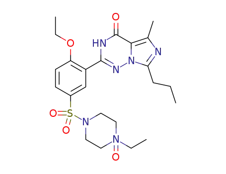 2-{2-ethoxy-5-[(4-ethyl-4-hydroxy-4λ5-piperazin-1-yl)sulfonyl]phenyl}-5-methyl-7-propyl imidazo-[5,1-f]-1,2,4-triazin-4(3H)-one N-oxide