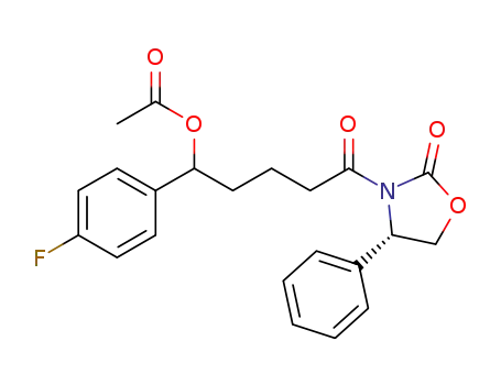 (RS)-1-(4-fluorophenyl)-5-oxo-5-[(S)-2-oxo-4-phenyloxazolidin-3-yl]pentyl acetate
