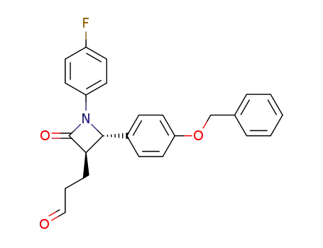 3-[(2S,3R)-2-(4-(benzyloxy)phenyl)-1-(4-fluorophenyl)-4-oxoazetidin-3-yl]propanal