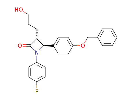 (3R,4S)-4-(4-(benzyloxy)phenyl)-1-(4-fluorophenyl)-3-(3-hydroxypropyl)azetidin-2-one