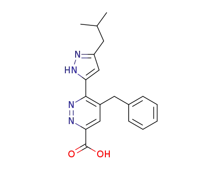 6-(3-benzyl-1H-pyrazol-5-yl)-5-iso-butylpyridazine-3-carboxylic acid
