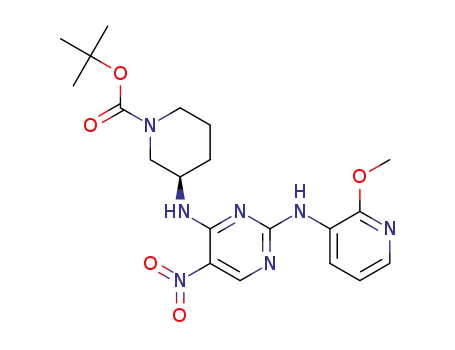 (R)-tert-butyl 3-(2-(2-methoxypyridin-3-ylamino)-5-nitropyrimidin-4-ylamino)piperidine-1-carboxylate
