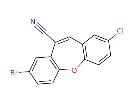 8-bromo-2-chlorodibenzo[b,f]oxepine-10-carbonitrile