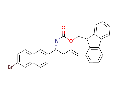 (R)-(9H-fluoren-9-yl)methyl (1-(6-bromonaphthalen-2-yl)but-3-en-1-yl)carbamate