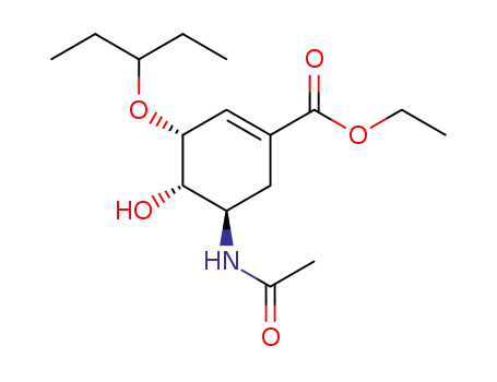(3R,4S,5R)-ethyl 5-acetylamino-4-hydroxy-3-(pentan-3-yloxy)cyclohex-1-enecarboxylate