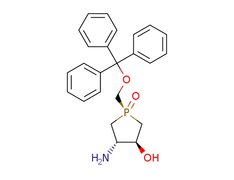 (4R,3R,1R)-4-amino-3-hydroxy-1-trityloxymethylphospholane 1-oxide