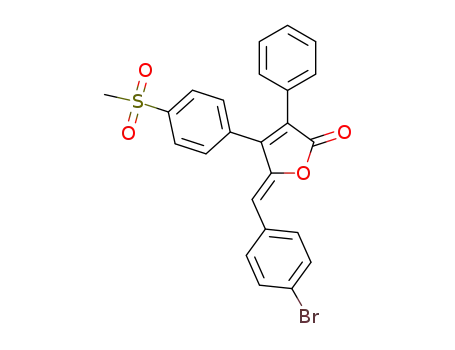 (5Z)-5-(4-fluorobenzylidene)-4-(4-(methylsulfonyl)phenyl)-3-phenylfuran-2(5H)-one