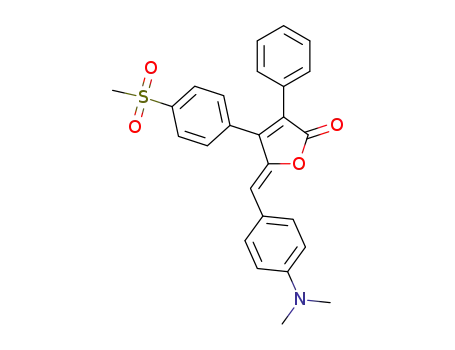 (5Z)-5-(4-(dimethylamino)benzylidene)-4-(4-(methylsulfonyl)phenyl)-3-phenylfuran-2(5H)-one