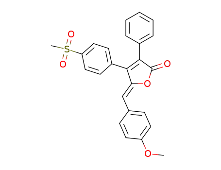 (5Z)-5-(4-methoxybenzylidene)-4-(4-(methylsulfonyl)phenyl)-3-phenylfuran-2(5H)-one