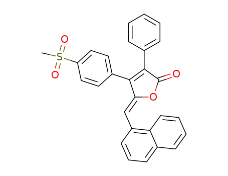 (5Z)-4-(4-(methylsulfonyl)phenyl)-5-((naphthalen-1-yl)methylene)-3-phenylfuran-2(5H)-one