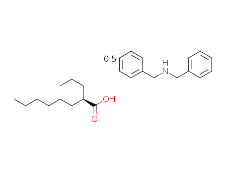 (2R)-2-propyloctanoic acid dibenzylamine salt