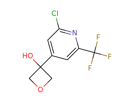 3-[2-chloro-6-(trifluoromethyl)pyridin-4-yl]oxetan-3-ol