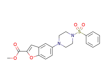 methyl 5-[4-(benzenesulfonyl)-1-piperazinyl]benzofuran-2-carboxylate
