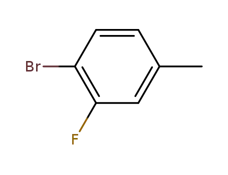 Molecular Structure of 452-74-4 (4-Bromo-3-fluorotoluene)