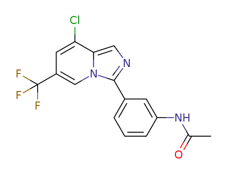 N-(3-(8-chloro-6-(trifluoromethyl)imidazo[1,5-a]pyridin-3-yl)phenyl)acetamide