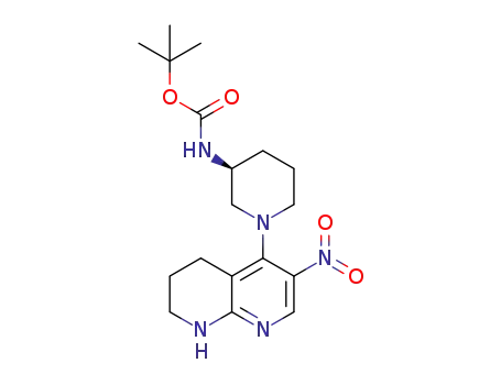 tert-butyl [(3S)-1-(3-nitro-5,6,7,8-tetrahydro-1,8-naphthyridin-4-yl)piperidin-3-yl]carbamate